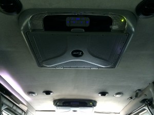 2010 Chevrolet Express, Dual Flip-Down TVs