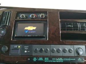 2010 Chevrolet Express Coach, Kenwood Excelon DNX891HD and Back-Lit Switch Panel